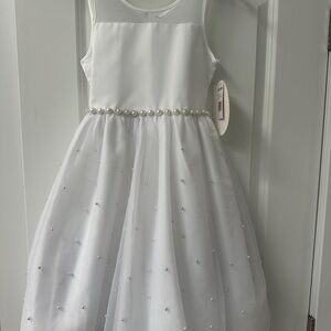 Elegant White Kids Dress